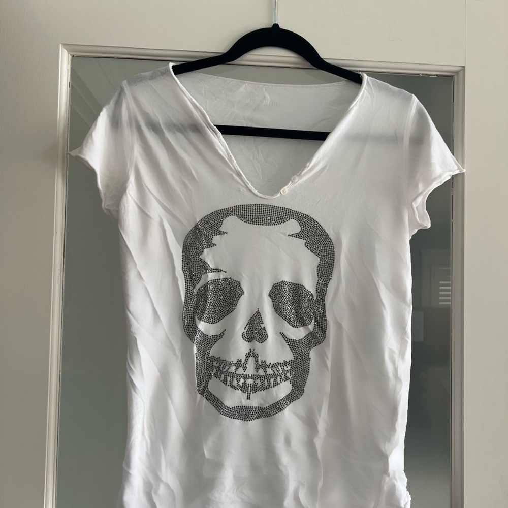 Zadig & Voltaire embellished Tunisien Skull Tee